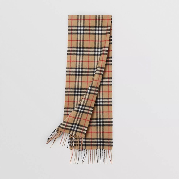 Burberry Classic Vintage Check Cashmere Scarf - Picture 1 of 2
